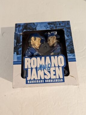 Toronto Blue Jays Romano And Jansen Handshake Bobblehead Doll